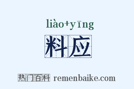 料应是什么意思的图片